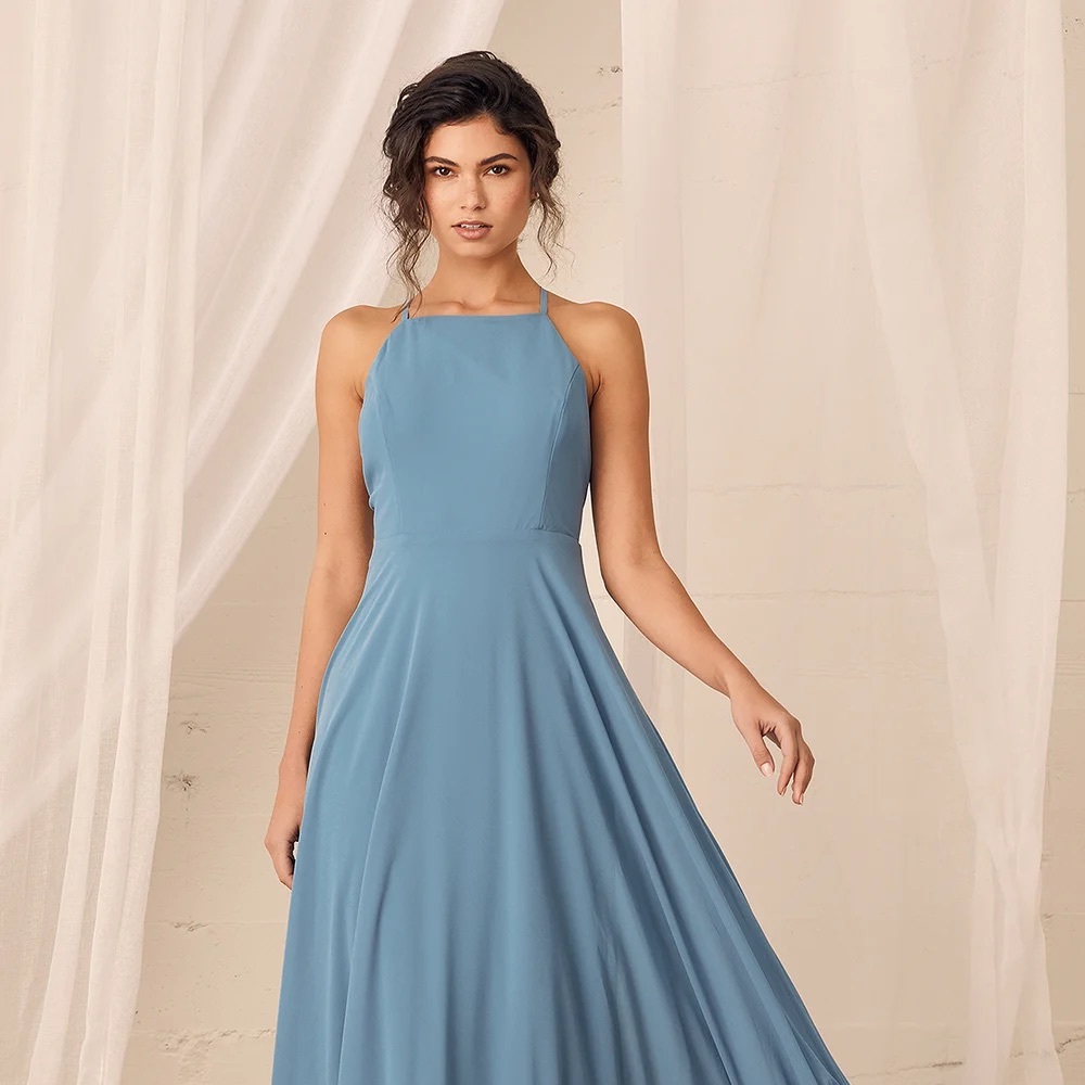 Lulus Dusty Blue Maxi Dress